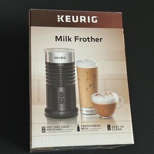 NEW Keurig Standalone Frother Works Non-Dairy Milk, Hot and Cold Frothing, 6 Oz